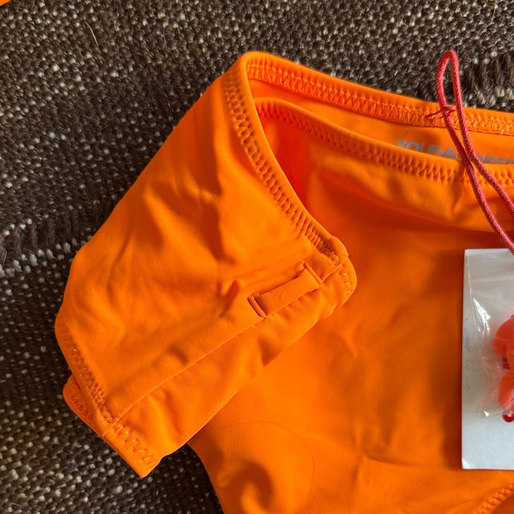 SOLID & STRIPED Orange Bikini with Braided Details - Picture 4 of 7